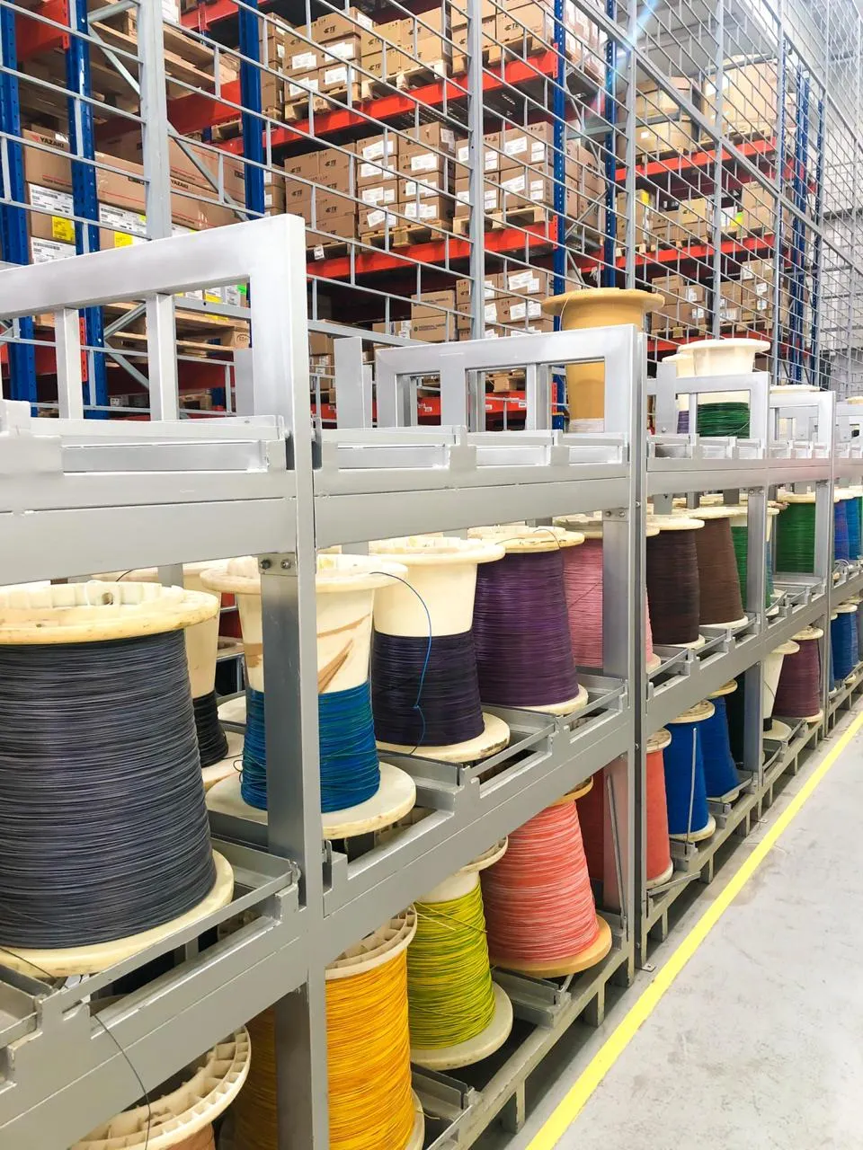 Rack de stockage pour bobines industrielles